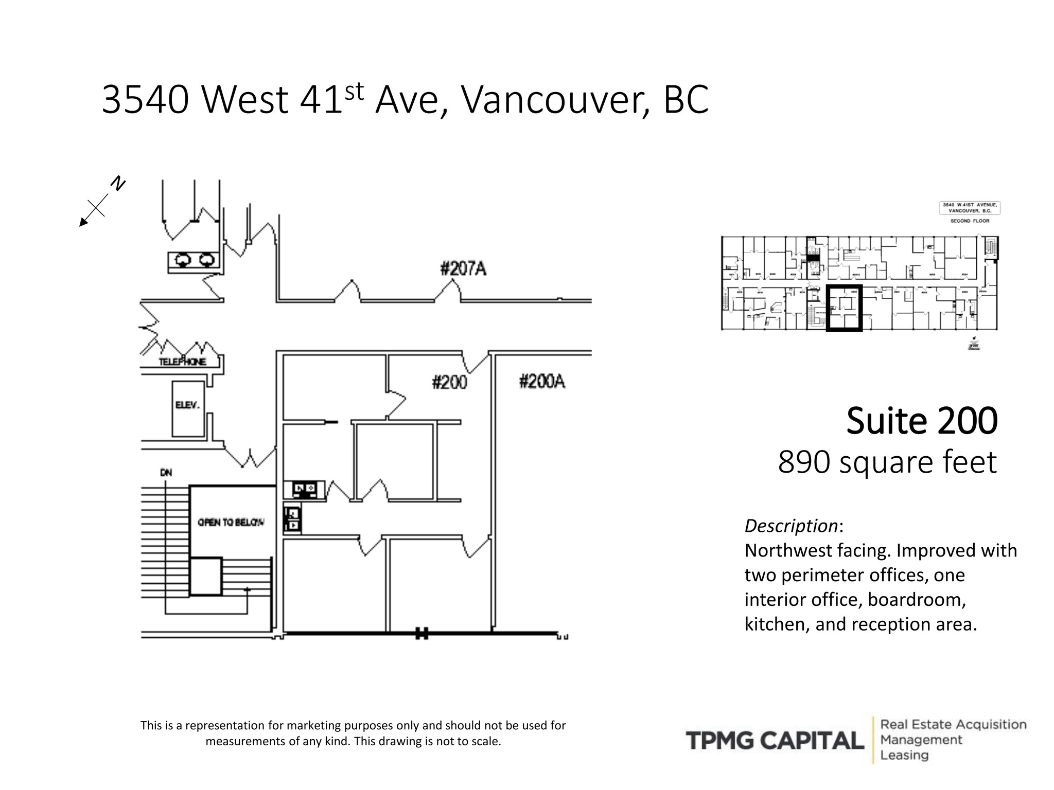 3522-3560 41st Av W, Vancouver, BC à louer Plan de site- Image 1 de 3