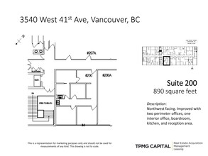 3522-3560 41st Av W, Vancouver, BC à louer Plan de site- Image 1 de 3