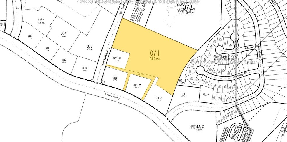 1426-1432 Towne Lake Pky, Woodstock, GA à louer - Plan cadastral - Image 2 de 7