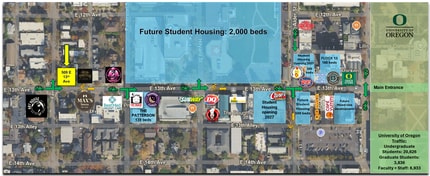 509 E 13th Ave, Eugene, OR - Aérien  Vue de la carte