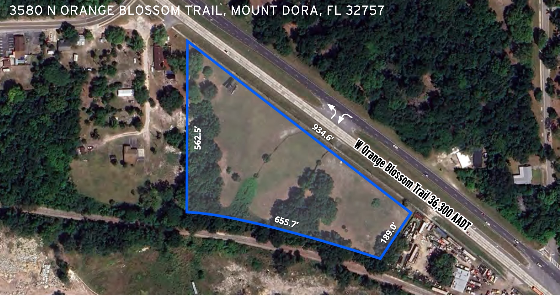 3580 N Orange Blossom Trl, Mount Dora, FL for sale Aerial- Image 1 of 15