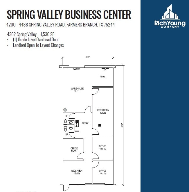 4440-4460 Spring Valley Rd, Dallas, TX for lease Floor Plan- Image 1 of 1