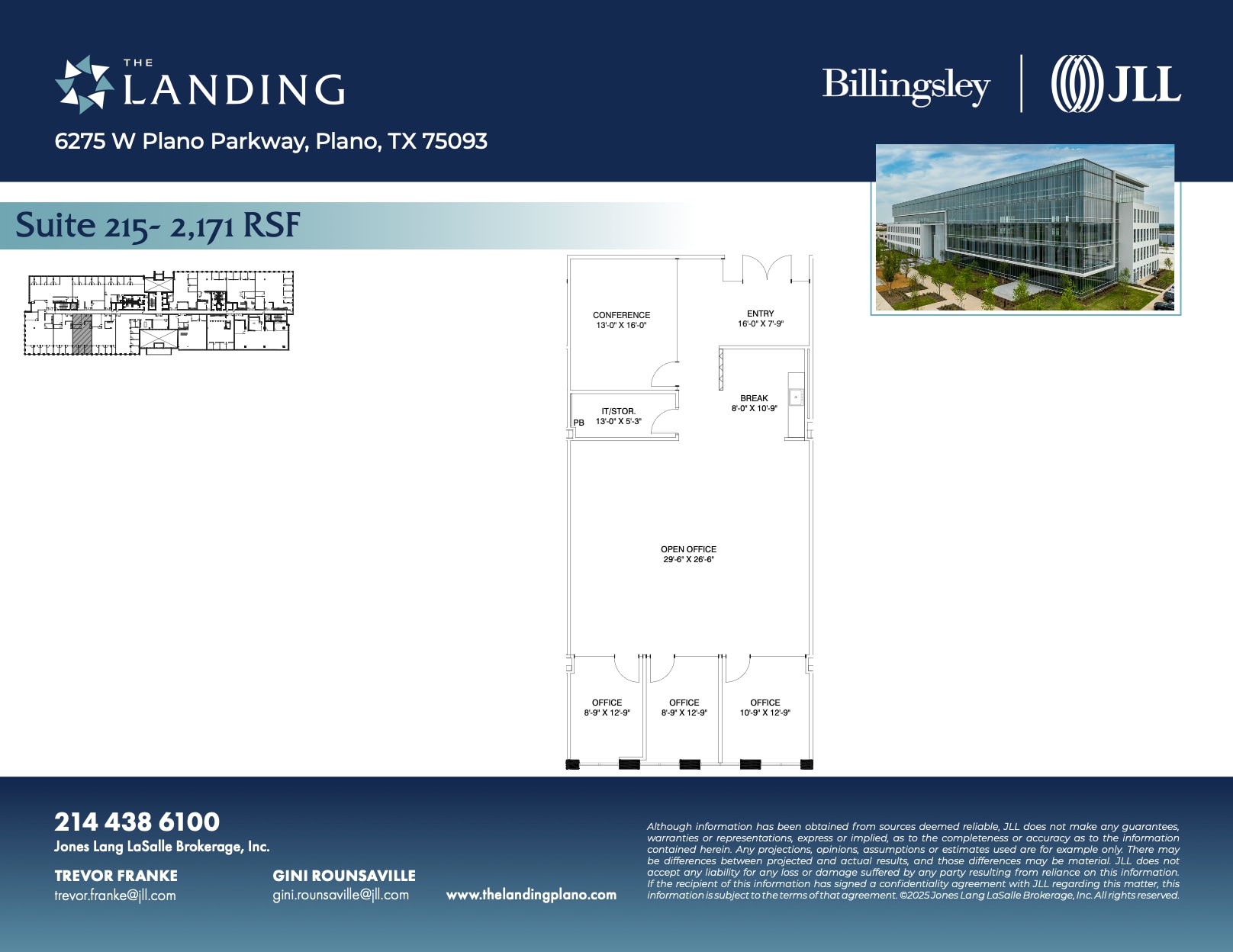 6275 W Plano Pky, Plano, TX à louer Plan d’étage- Image 1 de 1