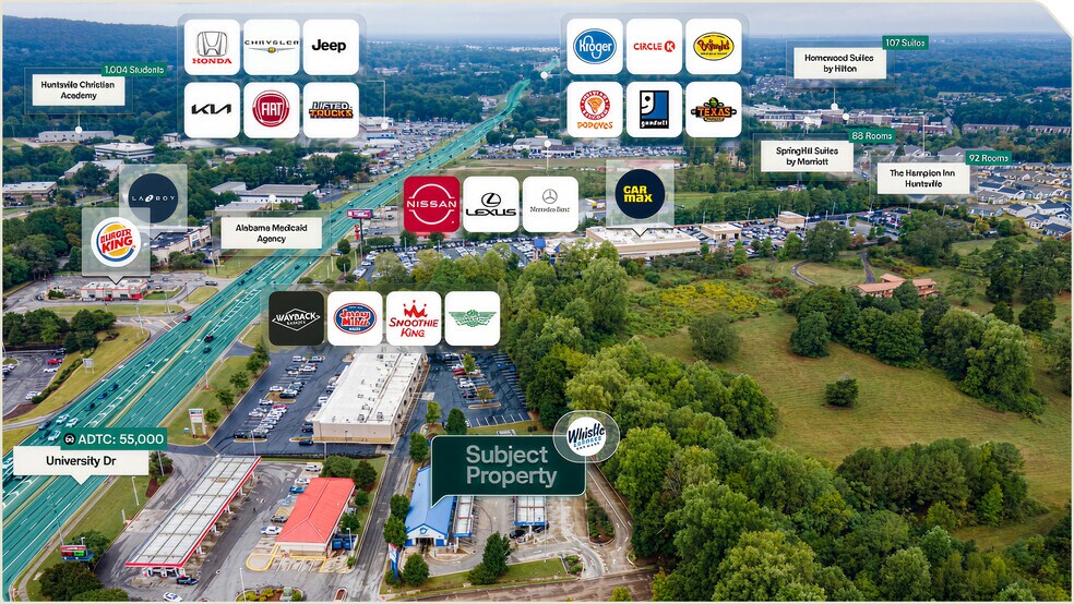 1419 Waddell Dr, Huntsville, AL à vendre - Aérien - Image 3 de 3