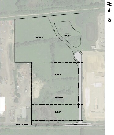 Pontiac Trail Industrial Park, Milford Twp, MI à vendre Plan de site- Image 1 de 3