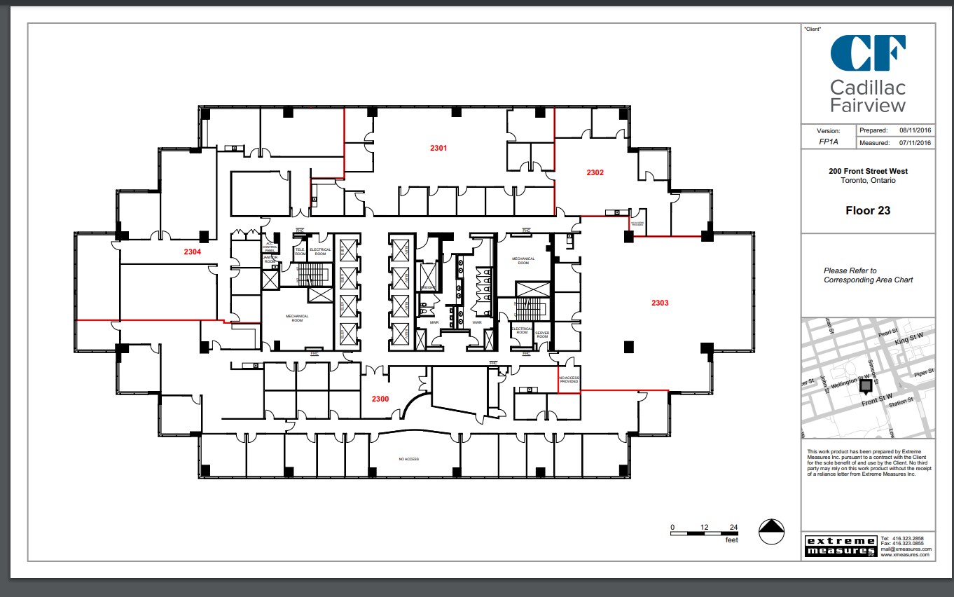 200 Front St W, Toronto, ON à louer Plan d’étage- Image 1 de 1