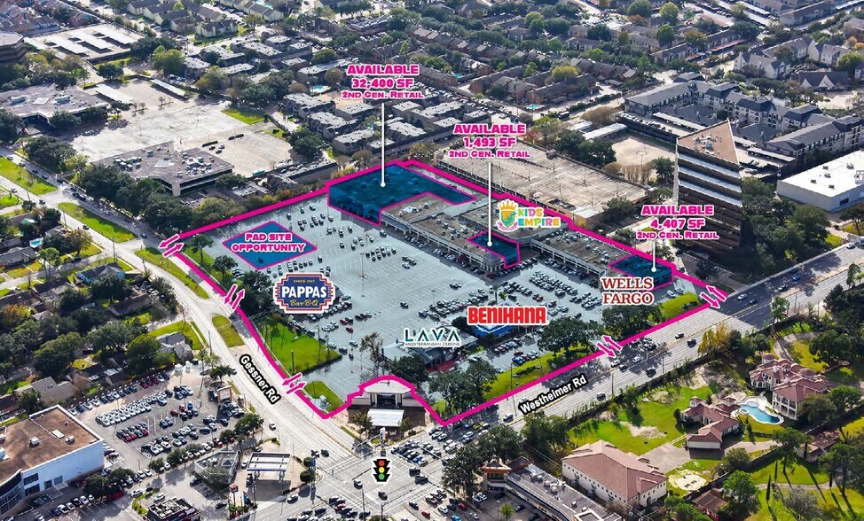 9711-9795 Westheimer Rd, Houston, TX à louer - Photo du bâtiment - Image 2 de 4