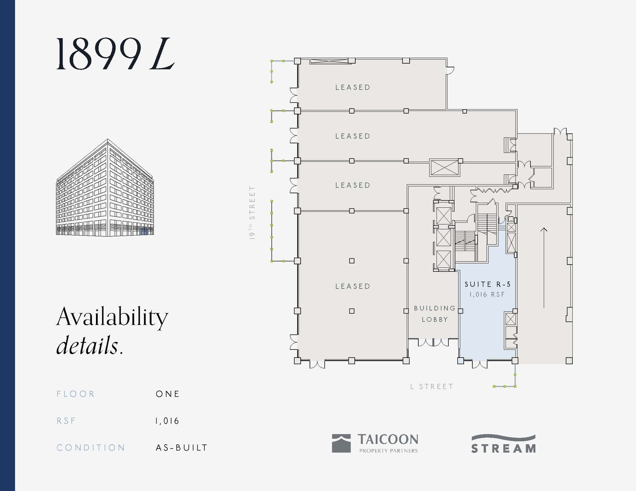 1899 L St NW, Washington, DC à louer Plan d  tage- Image 1 de 1