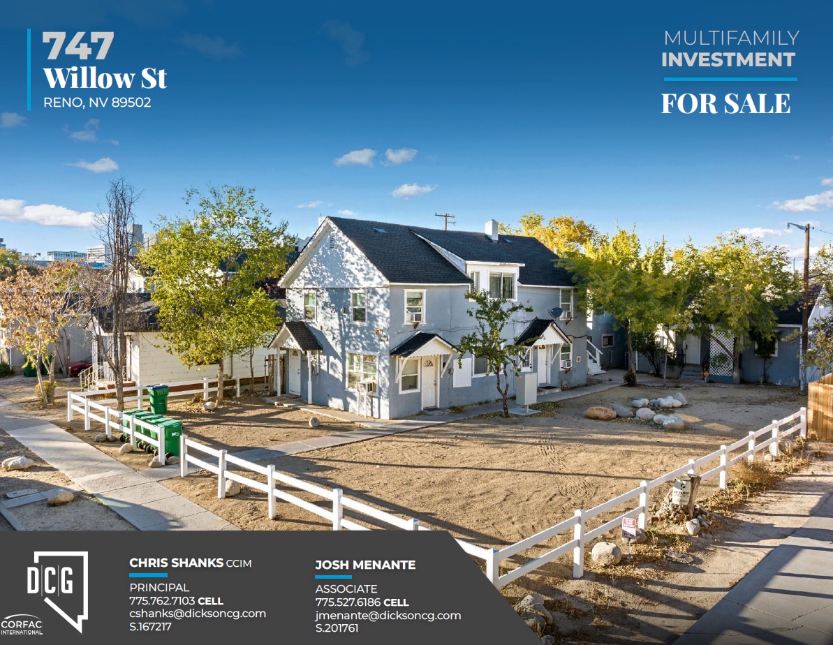 747 Willow St, Reno, NV à vendre Photo du bâtiment- Image 1 de 1