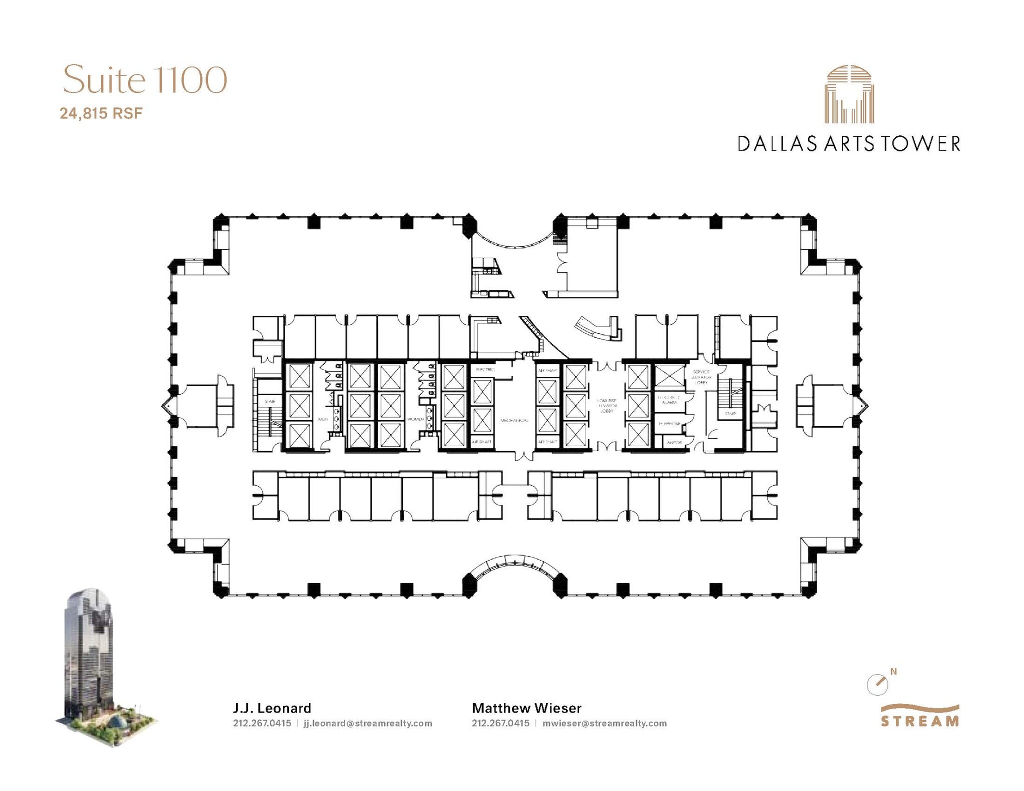 2200 Ross Ave, Dallas, TX à louer Plan d  tage- Image 1 de 1