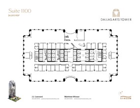 2200 Ross Ave, Dallas, TX à louer Plan d  tage- Image 1 de 1