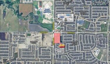 10921 Virginia Pky, McKinney, TX - AERIAL  map view