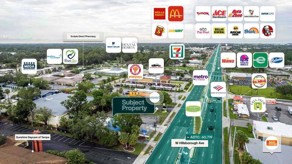 8327 W Hillsborough Ave, Tampa, FL for sale - Aerial - Image 2 of 2