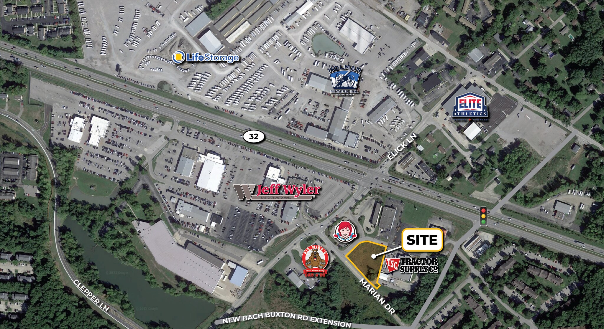 1152 Marion Dr, Batavia, OH for sale Aerial- Image 1 of 2