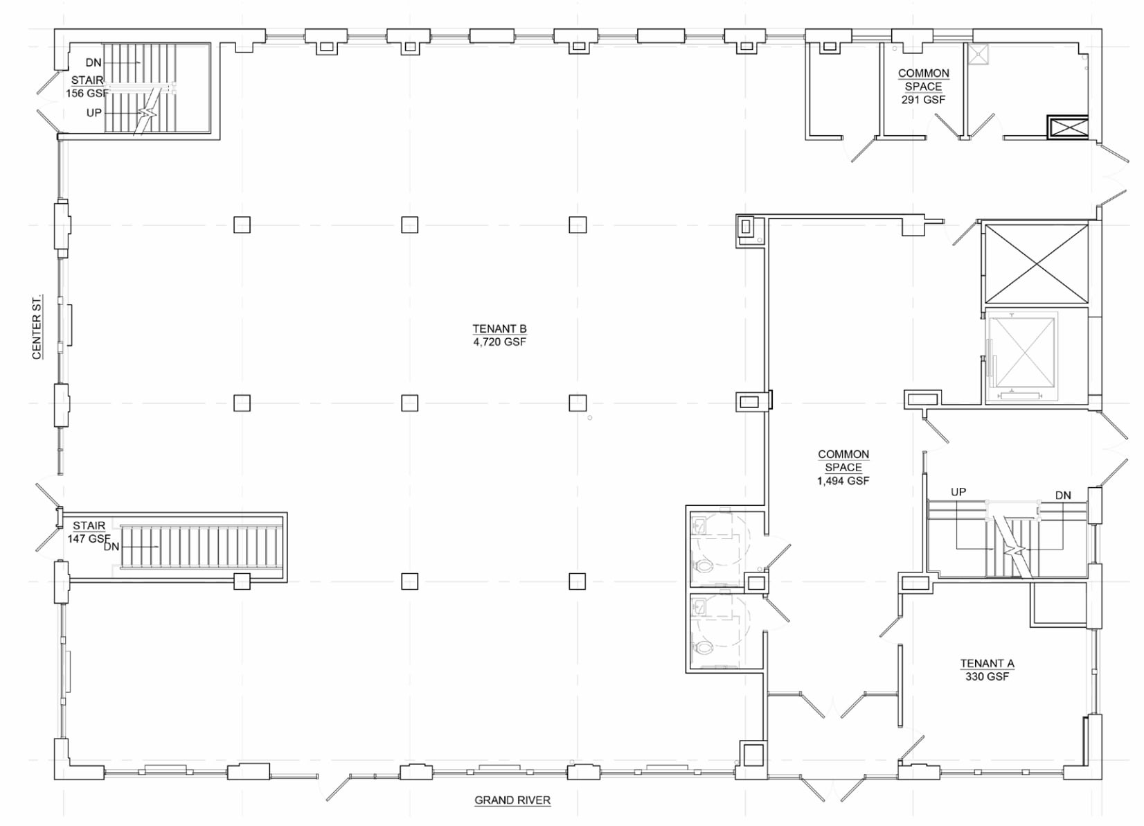 230 E Grand River Ave, Detroit, MI à louer Plan d’étage- Image 1 de 1