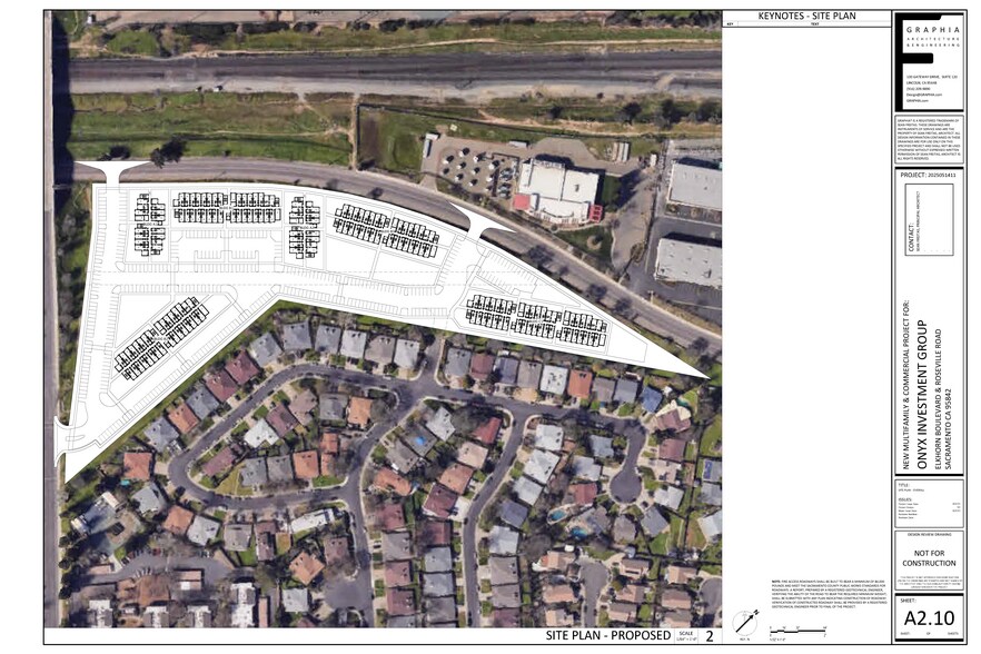 Roseville Rd, Sacramento, CA à vendre - Plan de site - Image 2 de 4