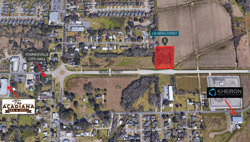 130 Iberia St, Youngsville, LA à vendre - Aérien - Image 2 de 9