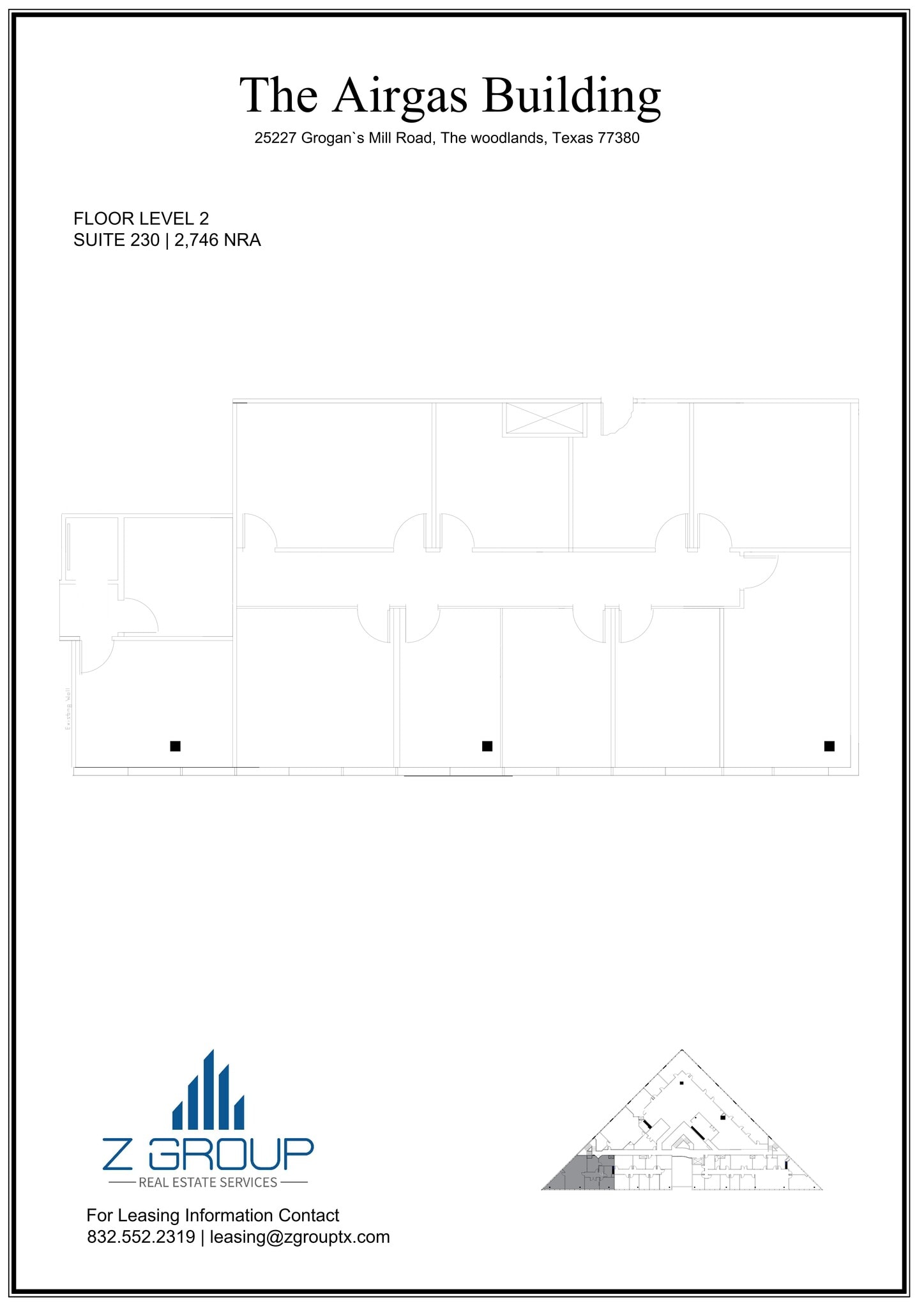 25227 Grogans Mill Rd, The Woodlands, TX à louer Plan de site- Image 1 de 1