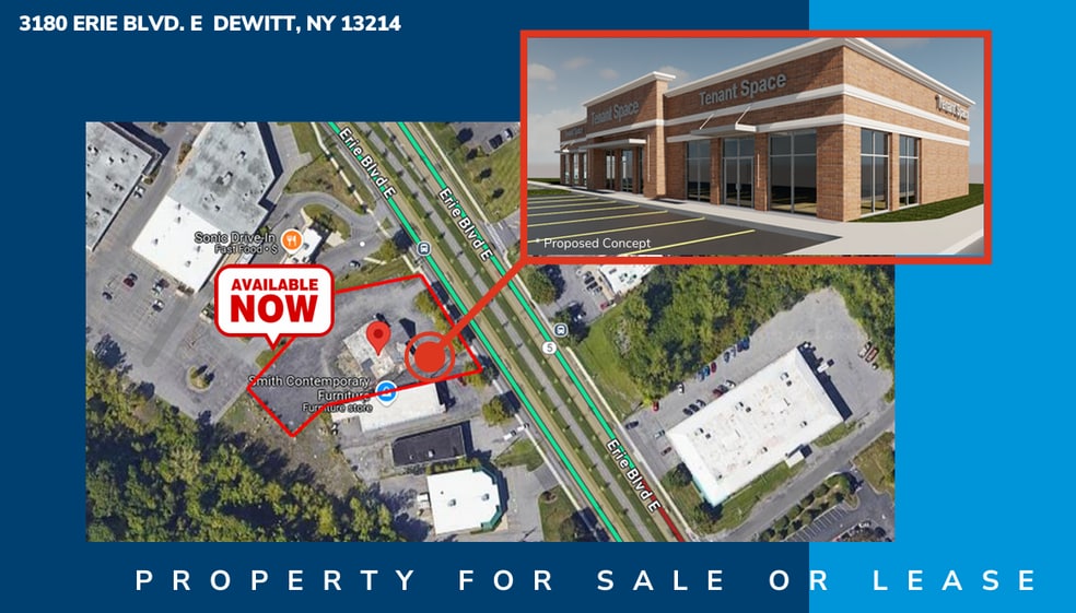 3180 Erie Blvd E, De Witt, NY à louer - Photo du bâtiment - Image 1 de 4