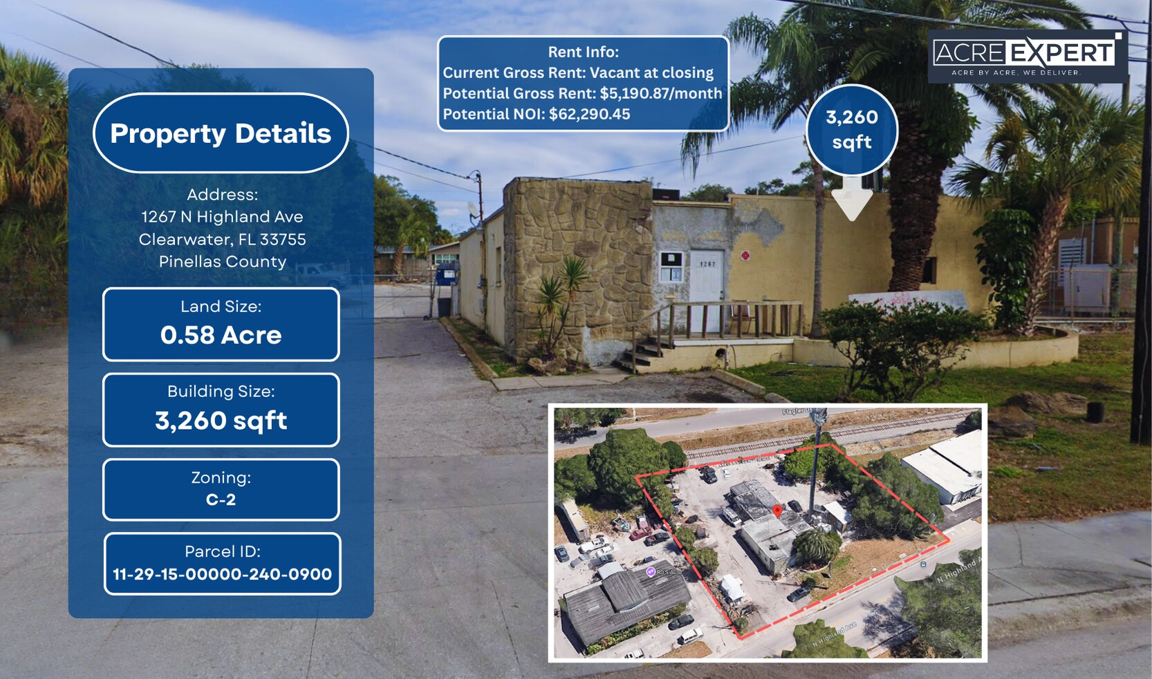 1267 N Highland Ave, Clearwater, FL à vendre Photo principale- Image 1 de 1