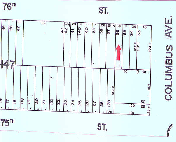 106 W 76th St, New York, NY for sale - Plat Map - Image 3 of 8