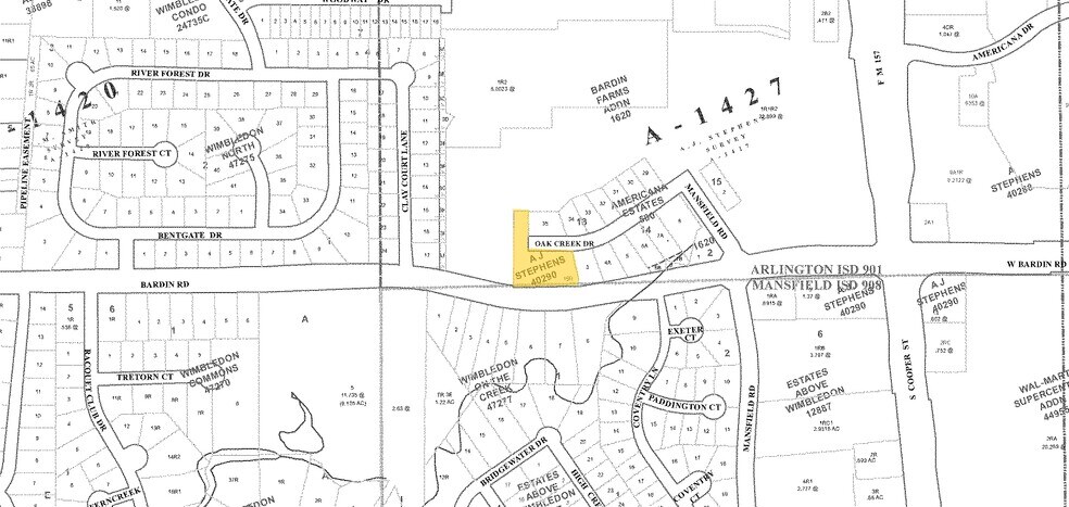 2011 W Bardin Rd, Arlington, TX à vendre - Plan cadastral - Image 2 de 20