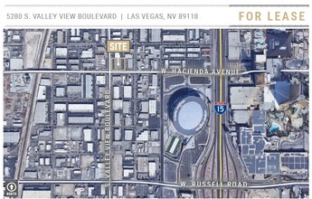 5280 S Valley View Blvd, Las Vegas, NV - AERIAL  map view