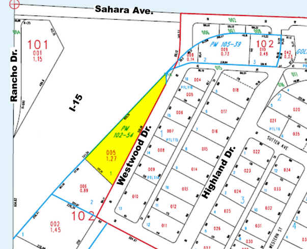 2601 Westwood Dr, Las Vegas, NV à vendre - Plan cadastral - Image 2 de 33