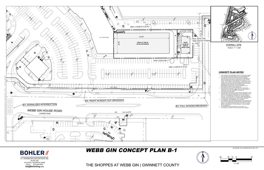 1417 Webb Gin House Rd, Lawrenceville, GA à louer - Plan de site - Image 2 de 3