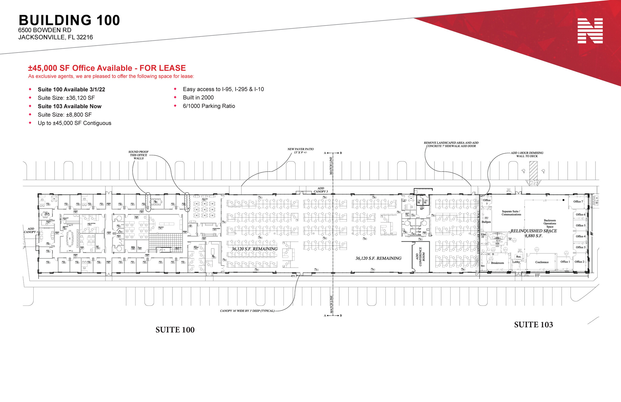 6500 Bowden Rd, Jacksonville, FL for lease Building Photo- Image 1 of 1