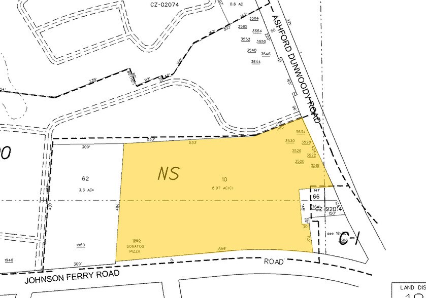2036 Johnson Ferry Rd NE, Atlanta, GA à louer - Plan cadastral - Image 2 de 12