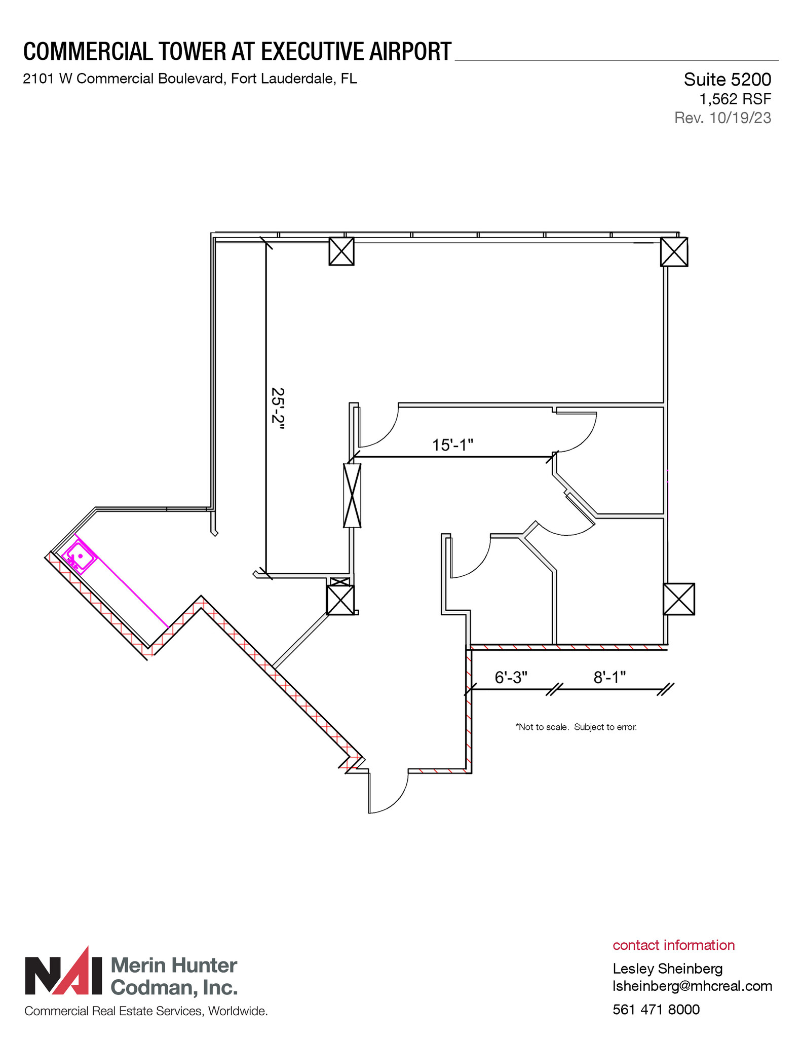 2101 W Commercial Blvd, Fort Lauderdale, FL à louer Plan d  tage- Image 1 de 1