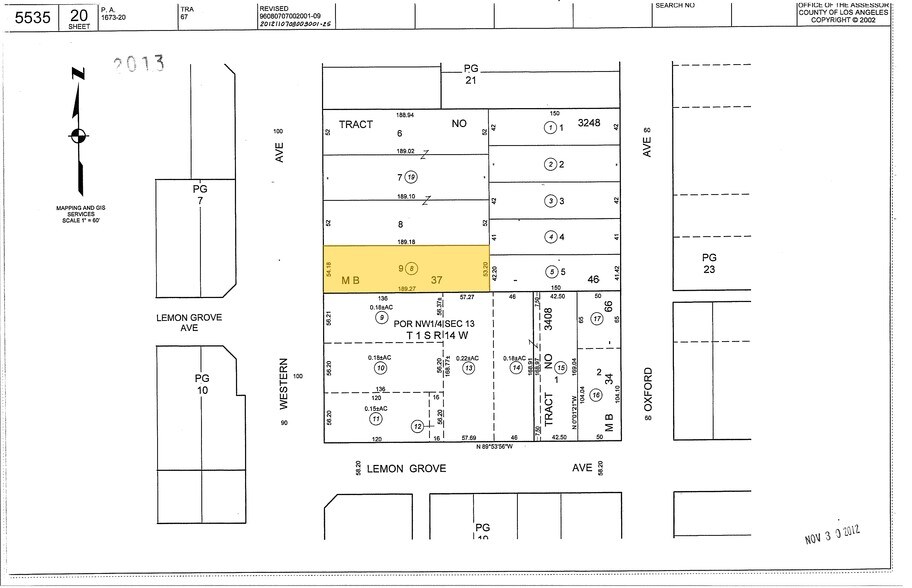918 N Western Ave, Los Angeles, CA for lease - Plat Map - Image 2 of 8