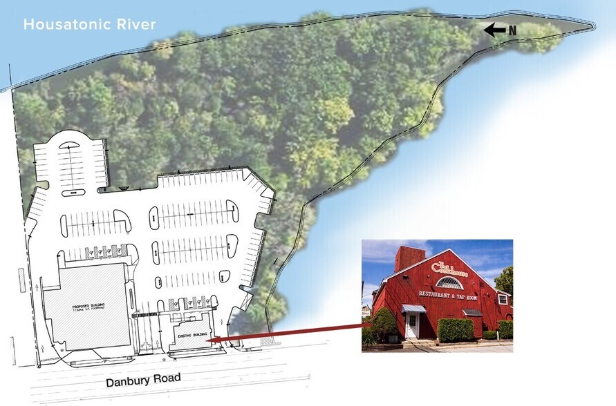 29-31 Danbury Rd, New Milford, CT à vendre - Aérien - Image 2 de 2