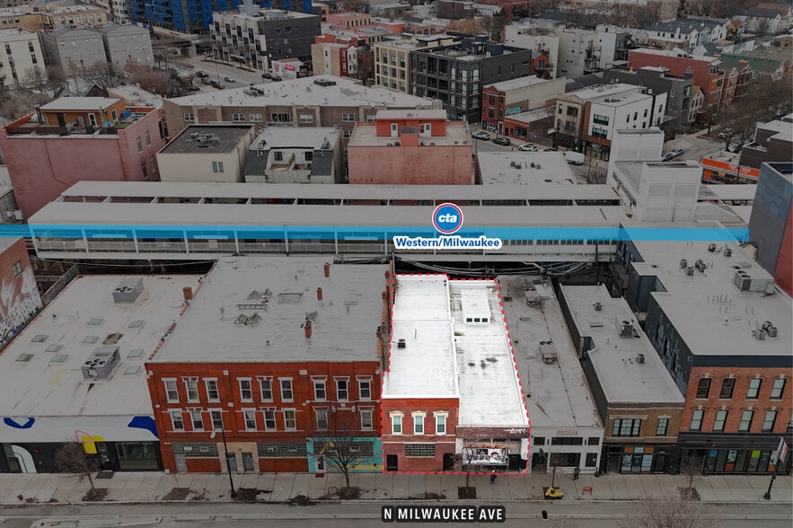 1906-1908 N Milwaukee Ave portfolio of 2 properties for sale on LoopNet.ca - Aerial - Image 3 of 9