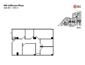 600 Jefferson Plz, Rockville, MD à louer Plan d  tage- Image 1 de 2