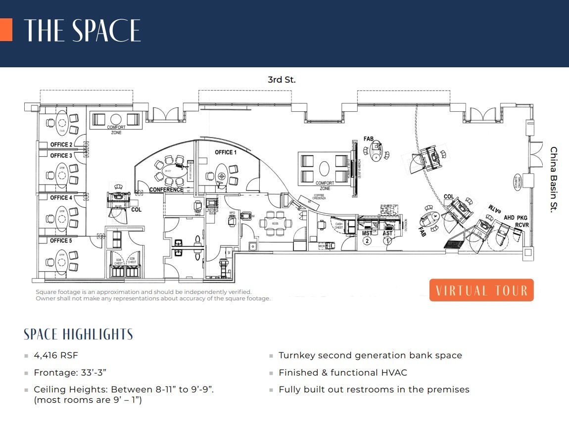 1325 3rd St, San Francisco, CA à louer Plan d  tage- Image 1 de 2