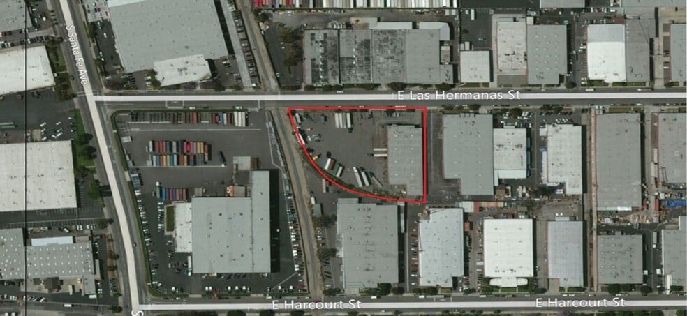 2934 E Las Hermanas St, East Rancho Dominguez, CA for lease - Aerial - Image 2 of 3