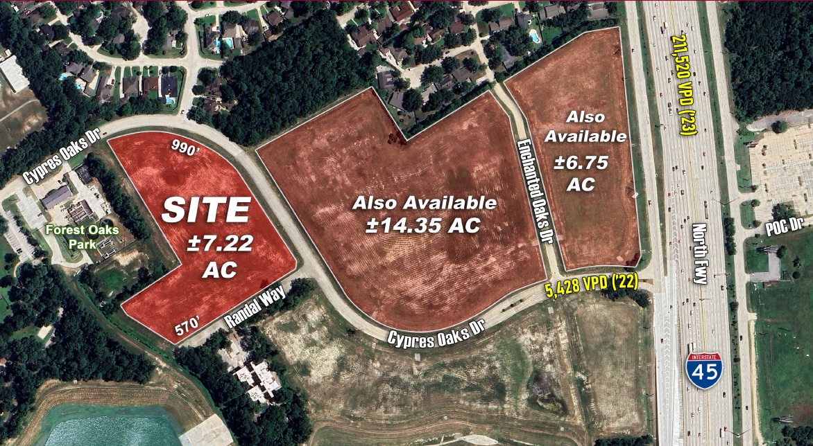 IH-45 @ Cypress Oaks Dr, Spring, TX for sale Primary Photo- Image 1 of 3