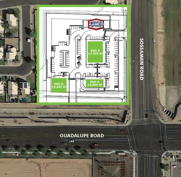 2736 S Sossamon Rd, Mesa, AZ for lease - Site Plan - Image 3 of 4