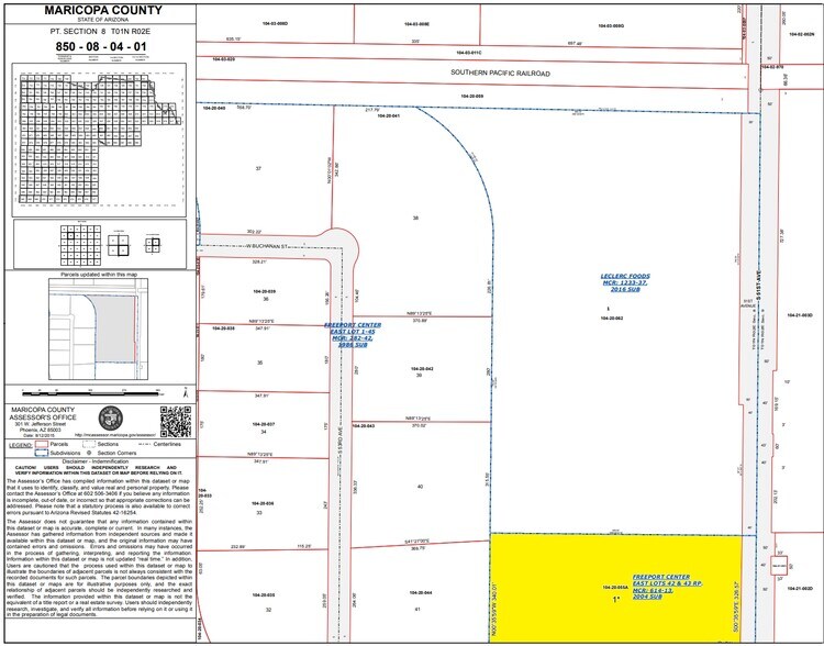 640 S 51st Ave, Phoenix, AZ à louer - Plan cadastral - Image 2 de 5