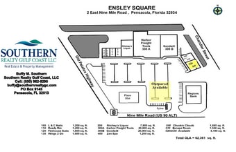 2 E Nine Mile Rd, Pensacola, FL for lease Site Plan- Image 1 of 2