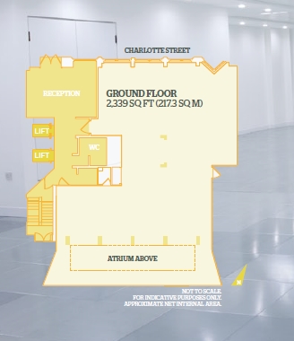 74A Charlotte St, London à louer - Plan d’étage - Image 2 de 2