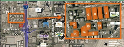 3105-3137 W Tompkins Ave, Las Vegas, NV - AERIAL  map view