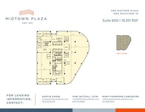 1360 Peachtree St NE, Atlanta, GA à louer Plan de site- Image 1 de 1