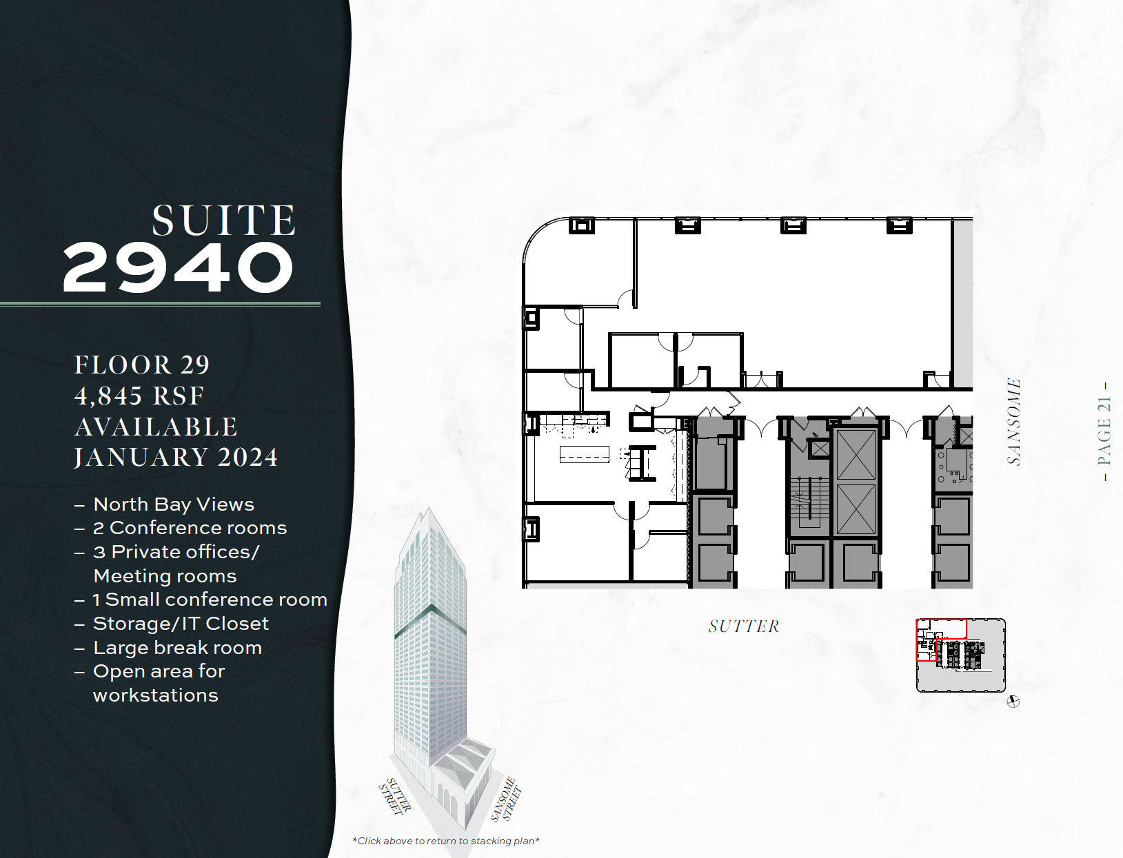 1 Sansome St, San Francisco, CA à louer Plan d’étage- Image 1 de 1