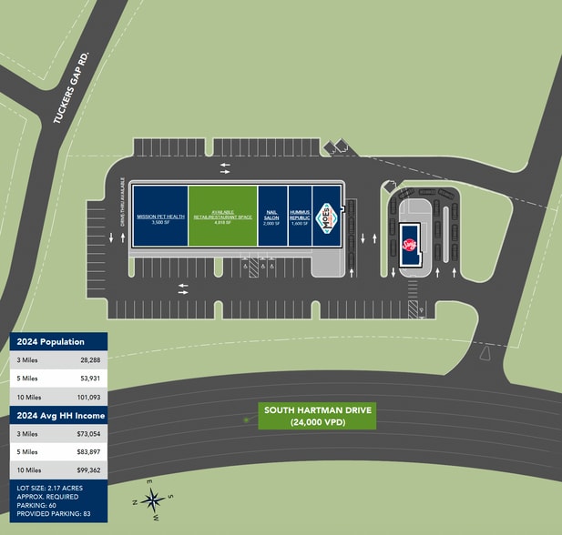 900 S Hartmann Dr, Lebanon, TN for lease - Site Plan - Image 3 of 4