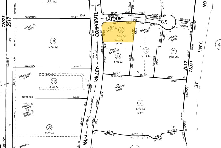 871 Latour Ct, Napa, CA for sale - Plat Map - Image 1 of 1