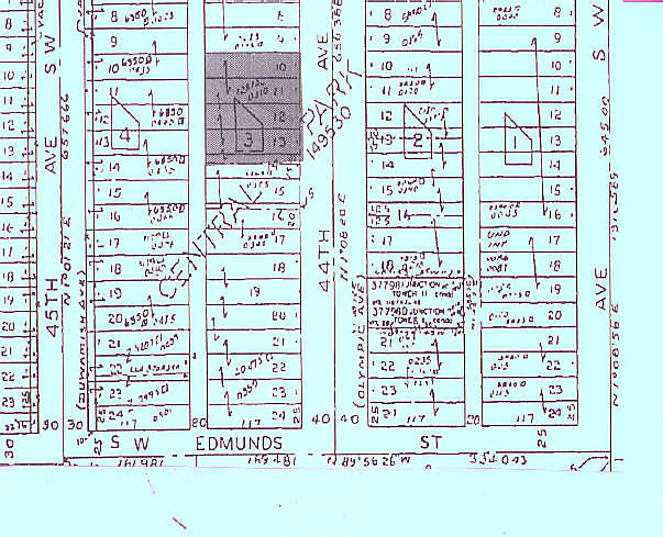 4727 44th Ave SW, Seattle, WA à louer - Plan cadastral - Image 2 de 3