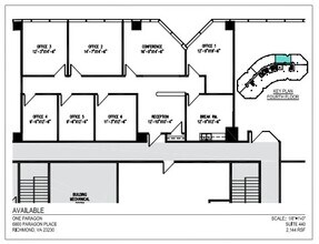 6800 Paragon Pl, Richmond, VA à louer Plan d’étage- Image 2 de 2